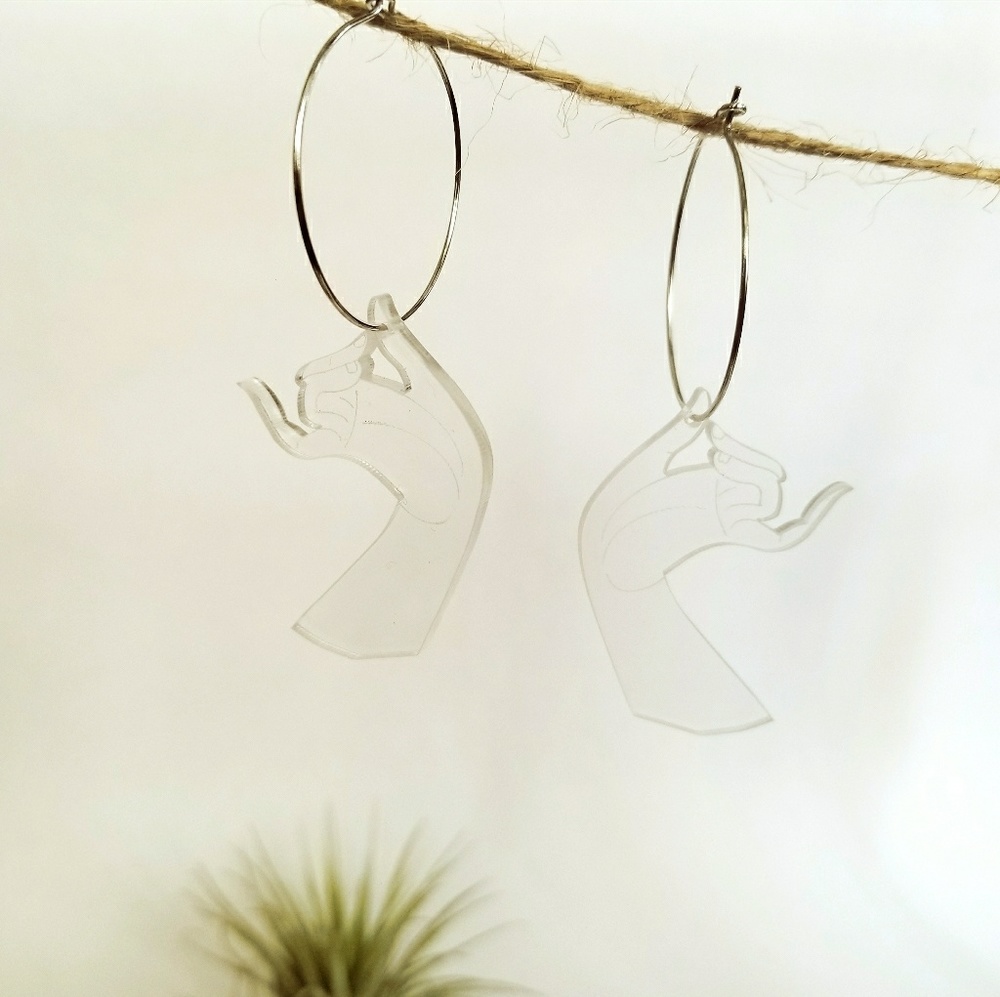 acrylic earrings